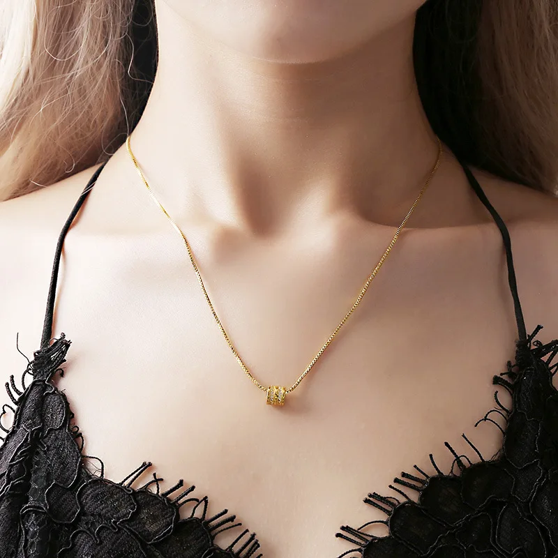 

Jewelry Vintage Steampunk Fashion Simple Copper Heart Multi - Layer Clavicle Necklace Wholesale Necklace Women