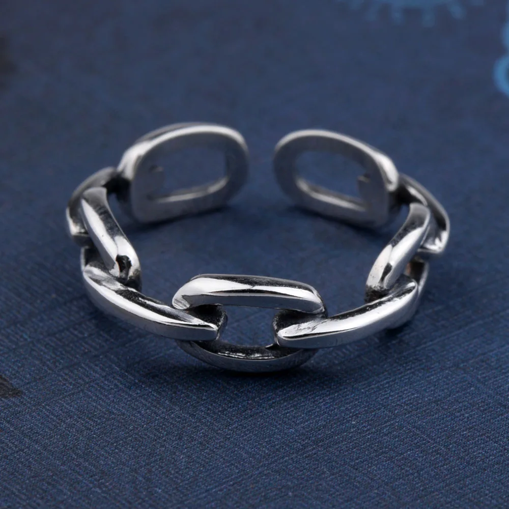 Mythic Age Real 925 Sterling Silver Trendy Hip hop Rock Punk Vintage Re