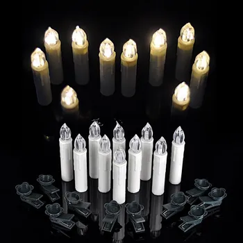 

Energy Saving Easy Operated LED Christmas Tree Candle Lights For Home or Outdoor Decoration By 1xAAA with 7-key Remote Control