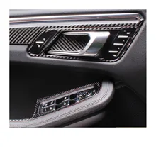 lsrtw2017 carbon fiber car door interior handle trims window control panel trims for porsche macan 2014 2015 2016 2017 2018 2019 lsrtw2017 car styling car window rainshield door visor for honda odyssey 2015 2016 2017 2018 window trims