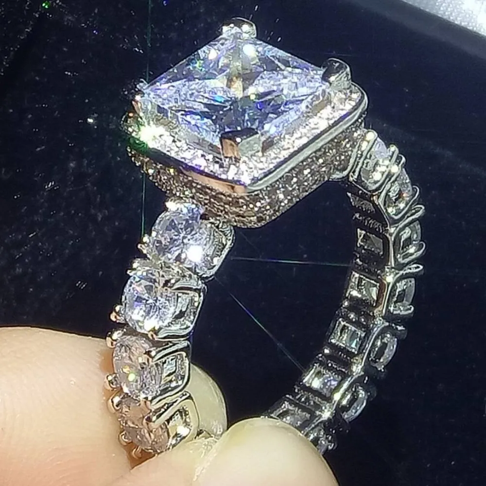 Женское кольцо из серебра 2018 пробы с фианитом|wedding band ring|band ringwedding |