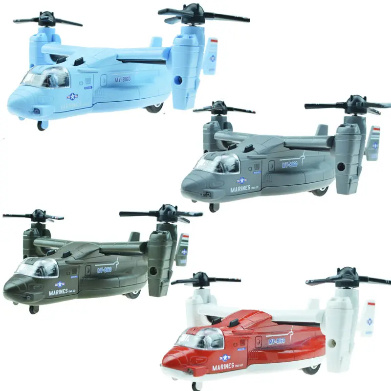 Osprey helicopter transport linkage fighter metal alloy model plane