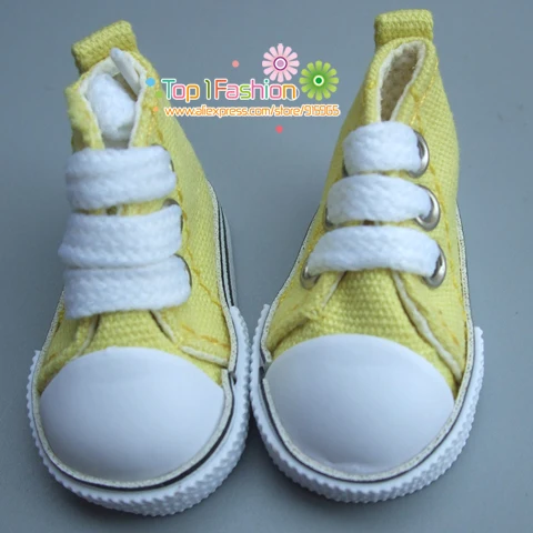 Одна пара разные цвета 5 см парусиновые туфли для кукол BJD модные мини игрушки