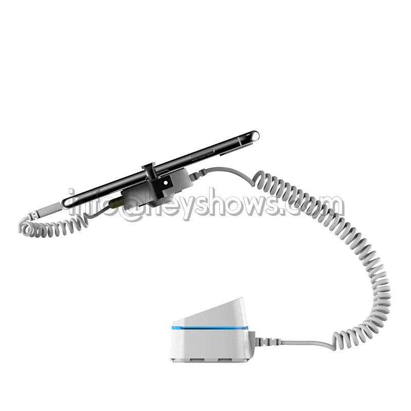 Suporte de Exibição de Segurança do Telefone Móvel com Braçadeira Roubo para Smartphone Alarme na Apple Iphone Sistema Alarme Anti Assaltante Store 10x 10 Kits de sistema de alarme