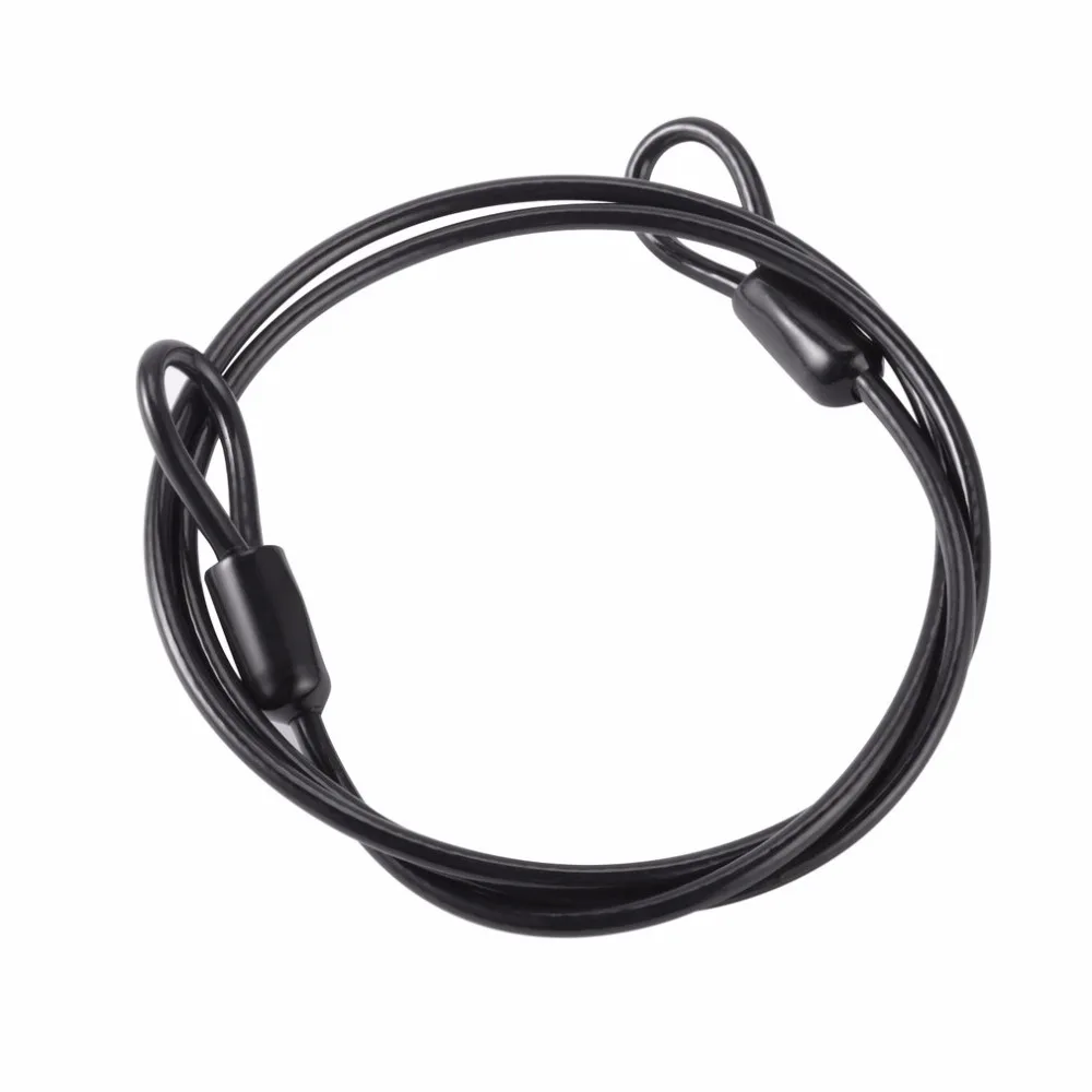 

Cable Steel Wire Rope 100cm 39'' Sports Bike Riding Loops Lock Bicycle Cycling Scooter Guard Security Luggage Safe Protect Lock