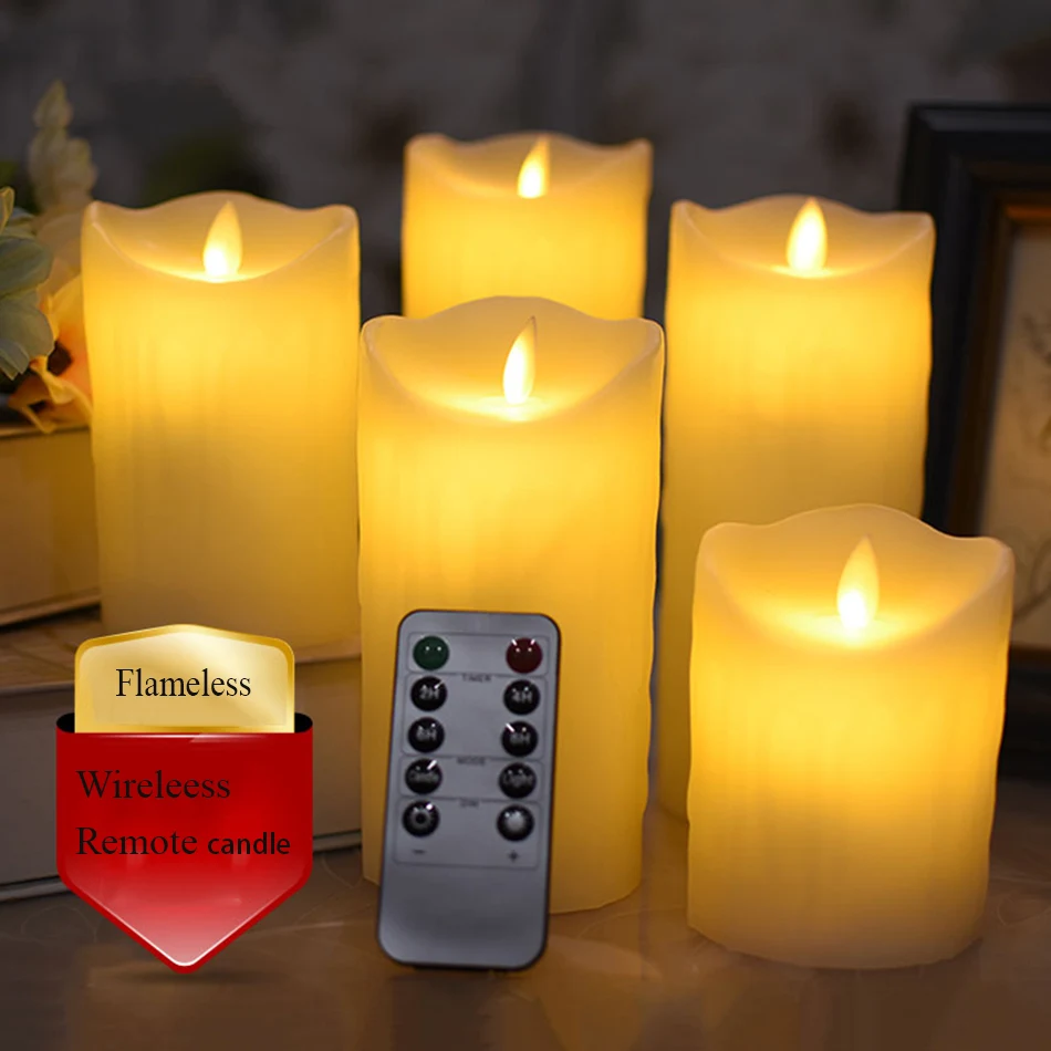 Remote Control Swing Electronic Led Candle Lovely Night Lights