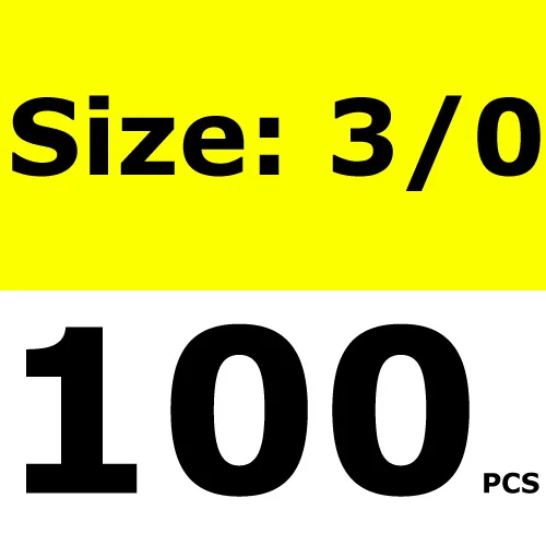 [100 шт.] безупречный крючок высокое углеродный острый точки для рыбалки в соленых водах осьминог джиг запасные Крючки Размеры 6 4 2 1 1/0 2/0 4/0 6/0 8/0 10/0 - Цвет: 100PCS Size 3l0