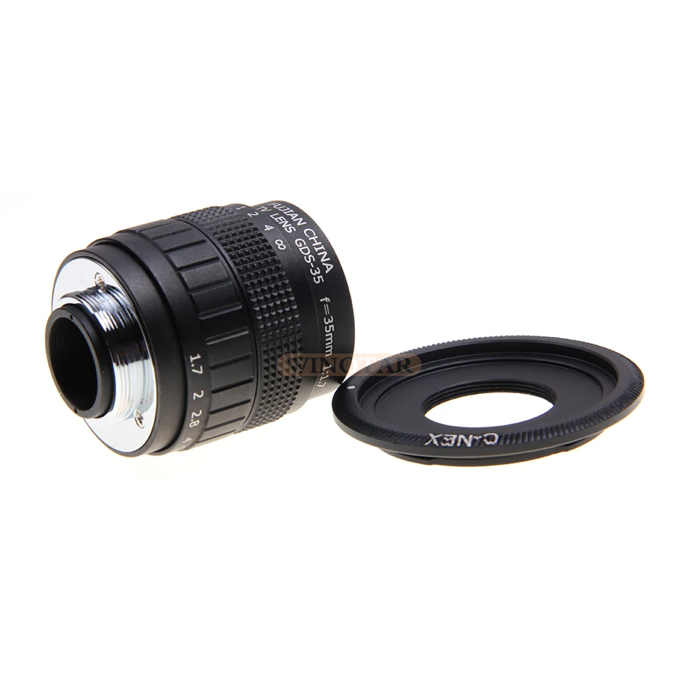 FUJIAN 35 мм F1.7 объектив видеонаблюдения + фотокольцо для Sony E:NEX3 фотосессия NEX5 NEX5N NEX5R