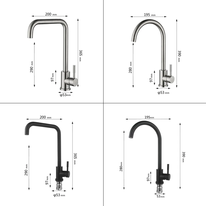 360 градусов Поворотный кухонный смеситель с Одной ручкой раковина кран с одной ручкой холодный и горячий смеситель, кран на бортике водопроводный кран
