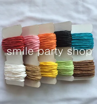 

10packs/lot (200yards) 10mix color paper twine twisted paper rope, paper raffia rope for DIY Craft gift Packing