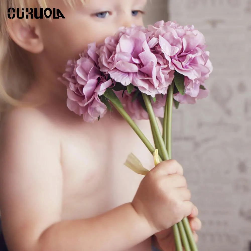 

5 Heads/Bunch Christmas Flower Craft Flowers Bouquet Latex Artificial Flowers Decor For Wedding Decorations For A Holiday