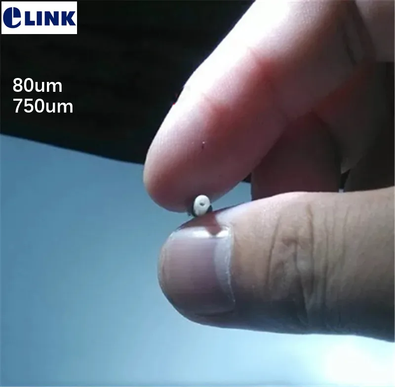 

10pcs SC/FC non-standard ceramic ferrule ZrO2 2.5mm with big inner diameter 80um 750UM free shipping big hole ID ELINK