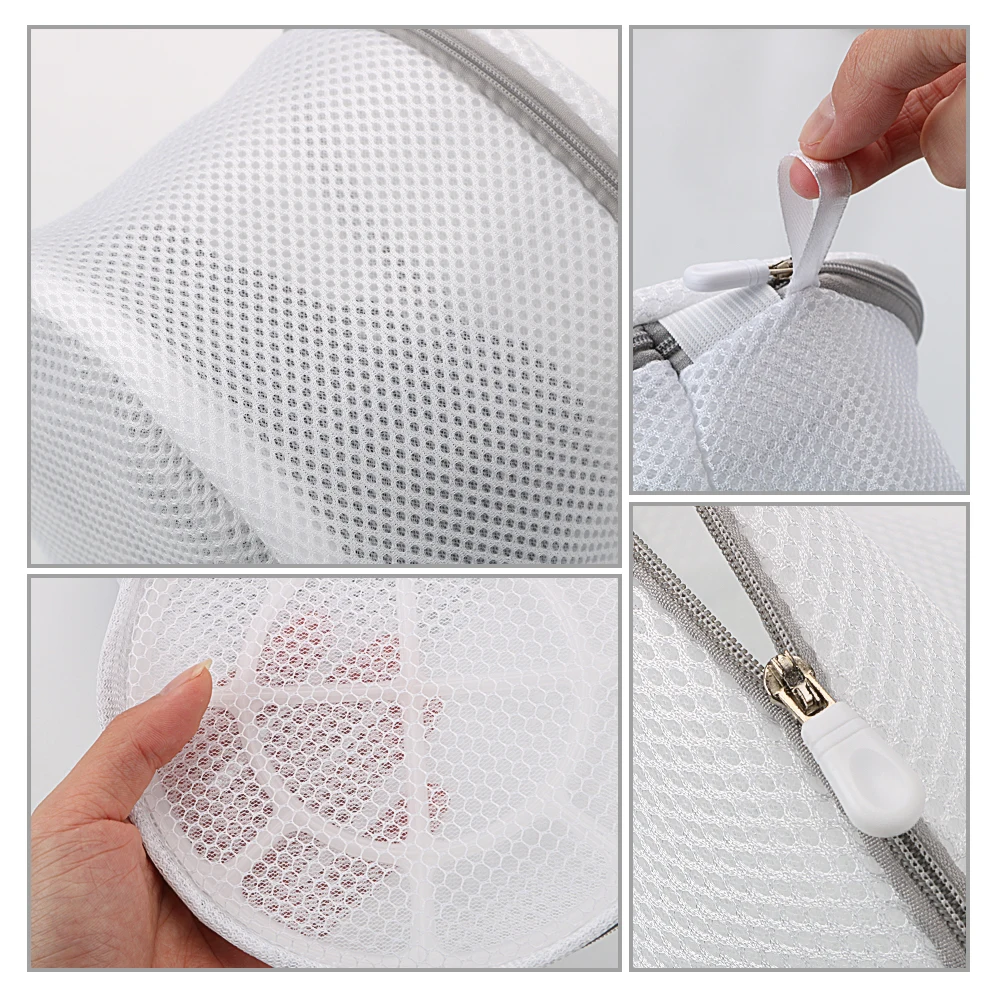 Women Bra Underwear Lingerie Laundry Washing Bags Mesh Clothes Sock Washing Aid Net Zip Bags Hosiery Saver Bras Protector