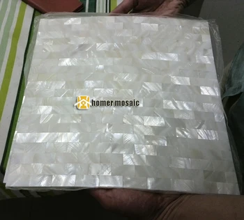 

express shipping free!! brick pattern,tile backsplash , white mother of pearl seamless mosaic tiles shell mosaic
