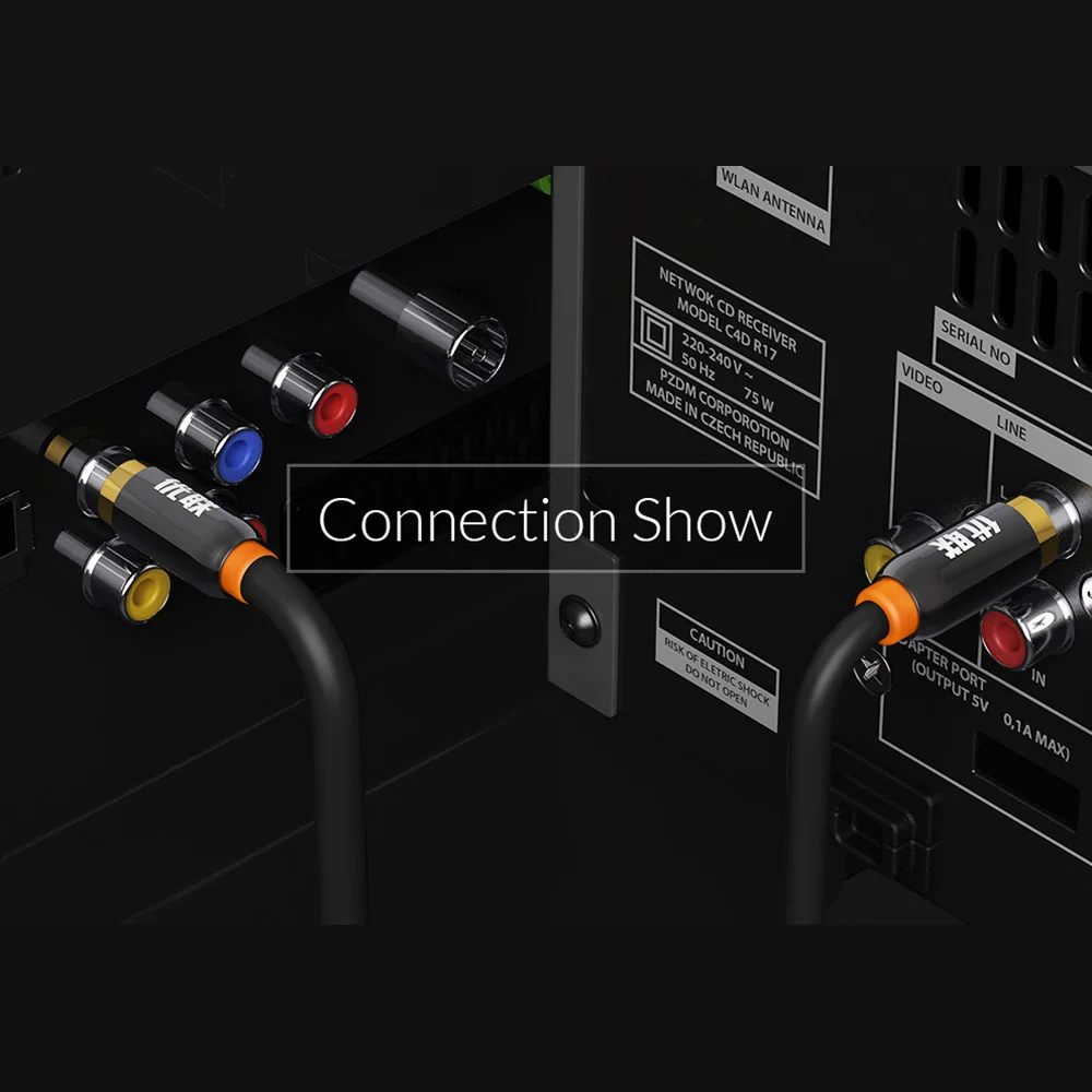 Unnlink HIFI 5.1 SPDIF Coaxial Cable Digital AV RCA Audio Cable 2m 3m 5m 8m 10m for Subwoofer TV Speaker Wire Amplifer Soundbar