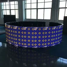 AliExpress Мексика Чили Перу Аргентина виде незаполненного круга вогнутая дуга светодиодный настенный светильник светодиодный экран, флеш-накопитель usb традиционной формы по Pantalla светодиодный