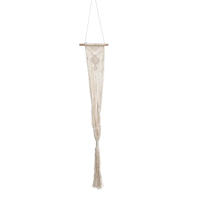 40inch Vintage Macrame Plants Hanger Basket Hook Hanging Flower Display Flower Pot Holder String Hanging Rope for Balcony Decor