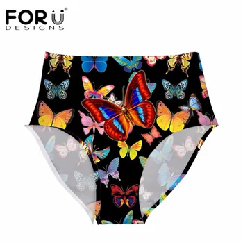 

FORUDESIGNS Women High Waist Seamless Panties Briefs Sexy 3D Beauty Butterfly Lingerie Ultra Thin Panties Ladies Underwear Femme