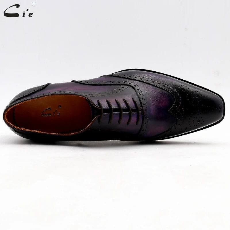 Cuero Outsole Cie A Hombres Zapatos Vestir Trajes Brown De Hecha Patina N° Formal 6 Mano Genuino Oficina Del znxzpwr