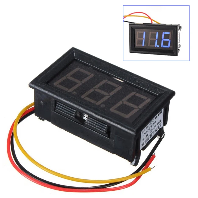 

PROMOTION!DC 0-99V 3 Wire LED Digital Display Panel Volt Meter Voltmeter - Blue