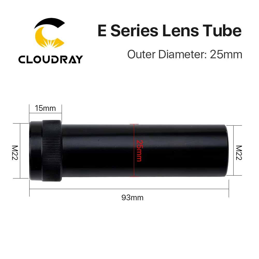 Cloudray E серии CO2 O. D.25 мм объектив трубки для D20 F50. 8 мм объектив CO2 лазерная резка, гравировальный станок