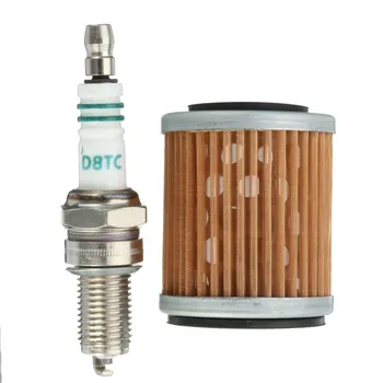 

for Spark Plug Oil Filter Tune Up Kit For Yamaha Big Bear 350 Raptor Moto-4 982021