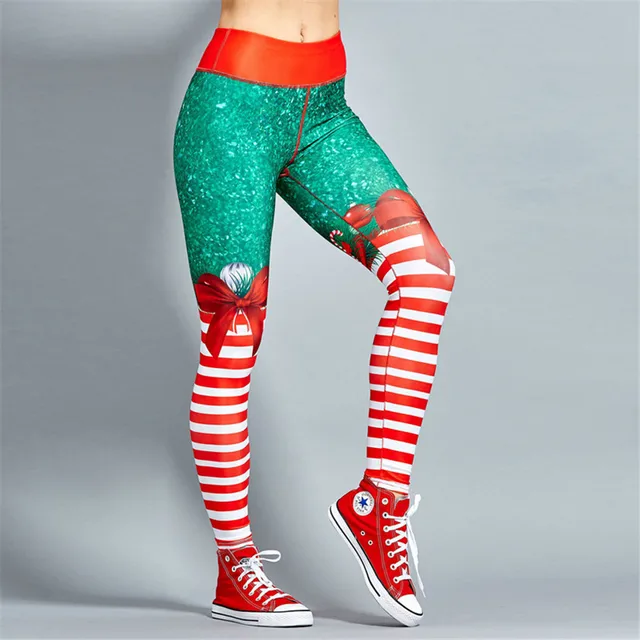christmas yoga leggings
