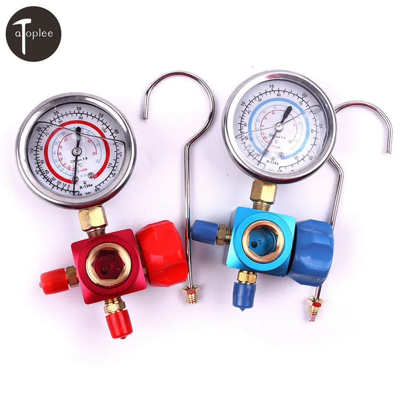 1 шт. R410A R22 R134A хладагент Измеритель Высокого/низкого давления 1/4 автомобильный
