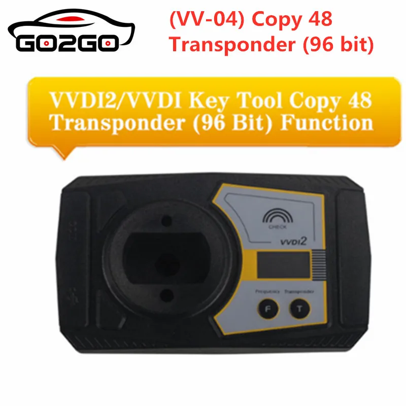 

Xhorse VVDI2/VVDI Key Tool VV-04 Copy 48 Transponder (96 Bit) Authorization