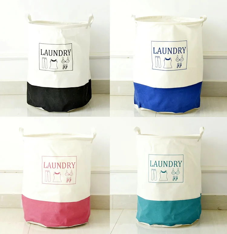 Preise Kostenloser Versand! Mischen Farbe Wäschekorb Weichen Aufbewahrungsbox Eimer Big Größe Wäschesack Kleidung Lagerung Fall Lagerung Eimer Neue kommende
