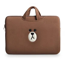 Сумка с рисунком коричневого медведя 10 11 13 15 15,6 дюймов для Macbook Air Pro 11 13 15 сумка для ноутбука чехол для планшета компьютерный карман