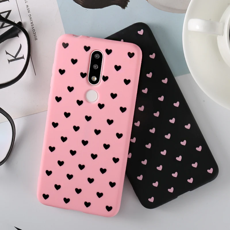 Высокое качество матовый чехол из ТПУ с принтом сердце любовь шаблон Силиконовый