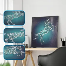 6 Pack 5D DIY Full Drill Diamond Painting Kits Diamond Painting 9.8x13.7inch JLHATLSQ Cartoon Round Crystal Rhinestone Embroidery Cross Stitch Arts Craft for Home Wall Decor Gift