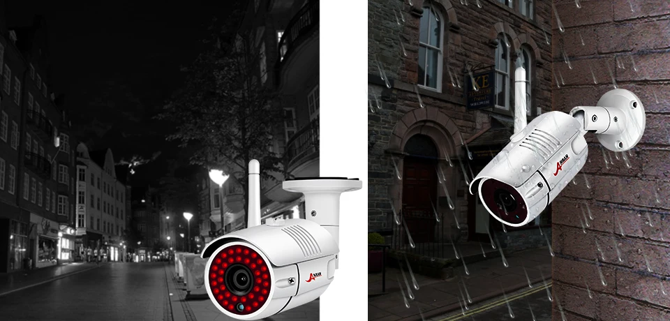 ANRAN 8-канальная система видеонаблюдения 1080P HD ip-камера для улицы ночного видения CCTV беспроводная камера безопасности