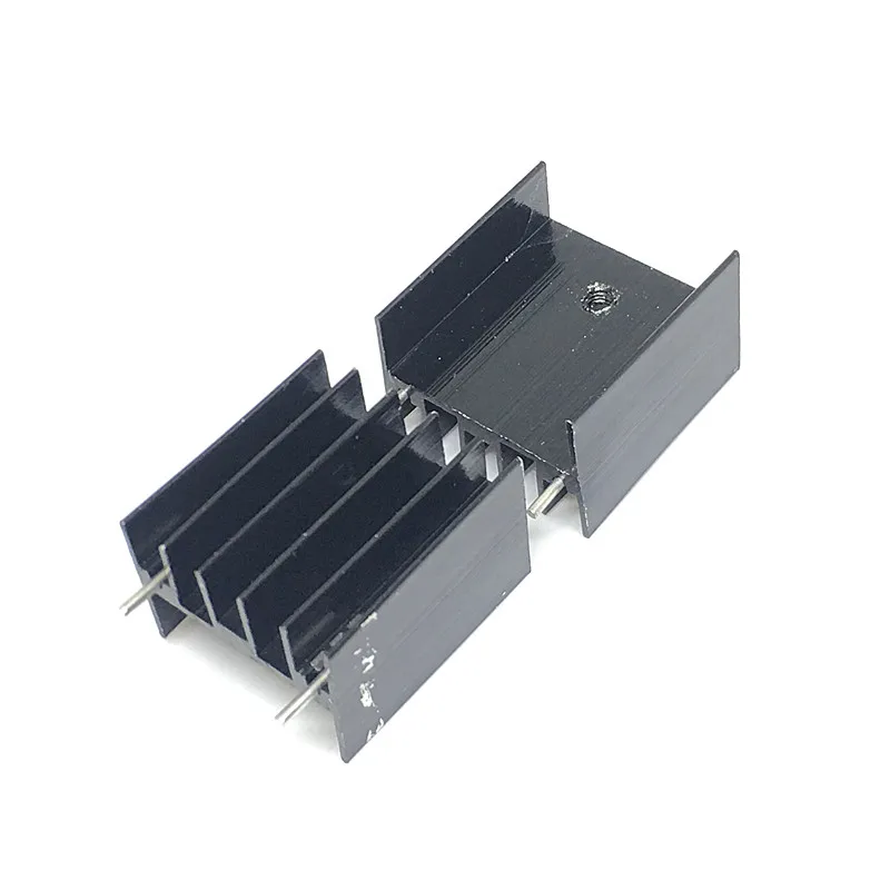 10pcs 25 23 16MM TO 220 Triode Heat Sink  TO220 Transistor Aluminum Radiator Heat Sink With 2Pin  