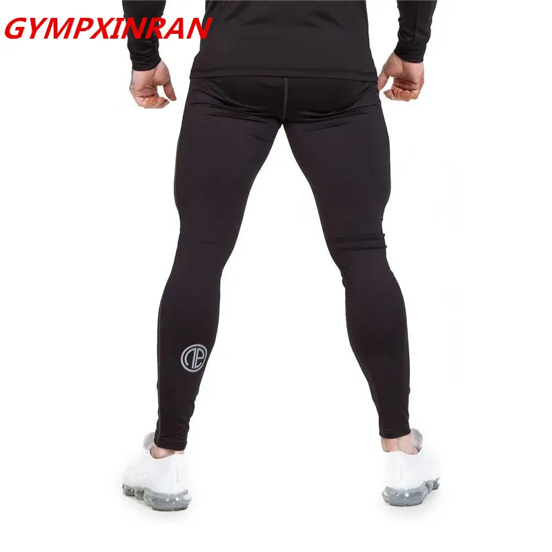 GYMPXINRAN Новый Высокая эластичность треники для мужчин в полоску фитнес костюмы повседневное тренажерные залы Бодибилдинг джоггеры брюки