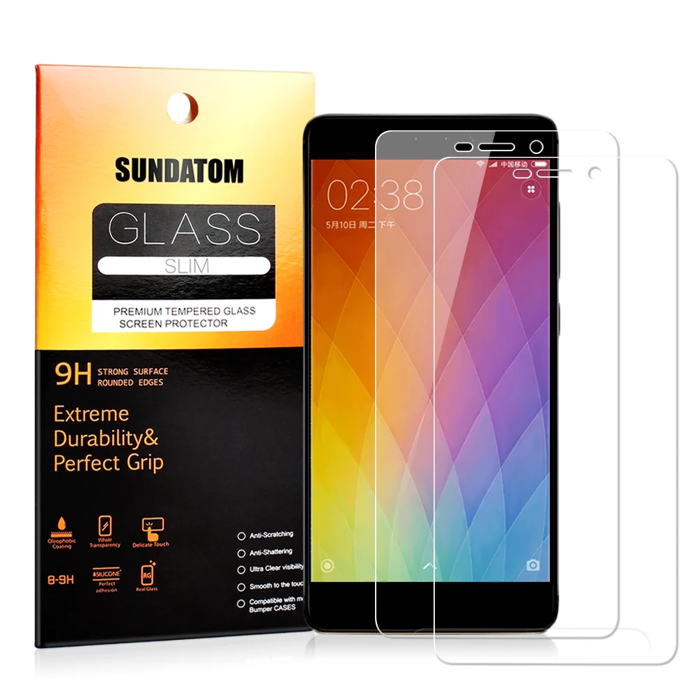 ultra thin Premium Tempered Glass Screen Protector For xiaomi 4 M4 Mi4