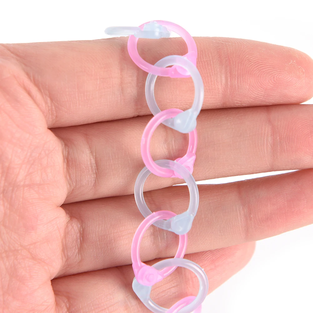 12pieces Plastic Multi Function Open Circle Clips Information Card 
