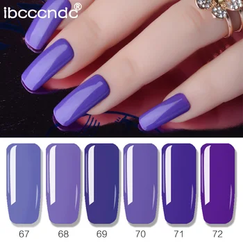 

6 Pieces/Set Semi Permanant UV Gel Nail Polish Varnish 10ml Soak Off Gel Nail Lacquer Varnishes Manicure Set Nail Art Design