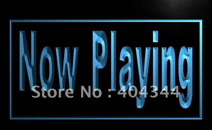 LB864- Now Playing Home Audio Theater Decor Light Sign home decor crafts | Дом и сад