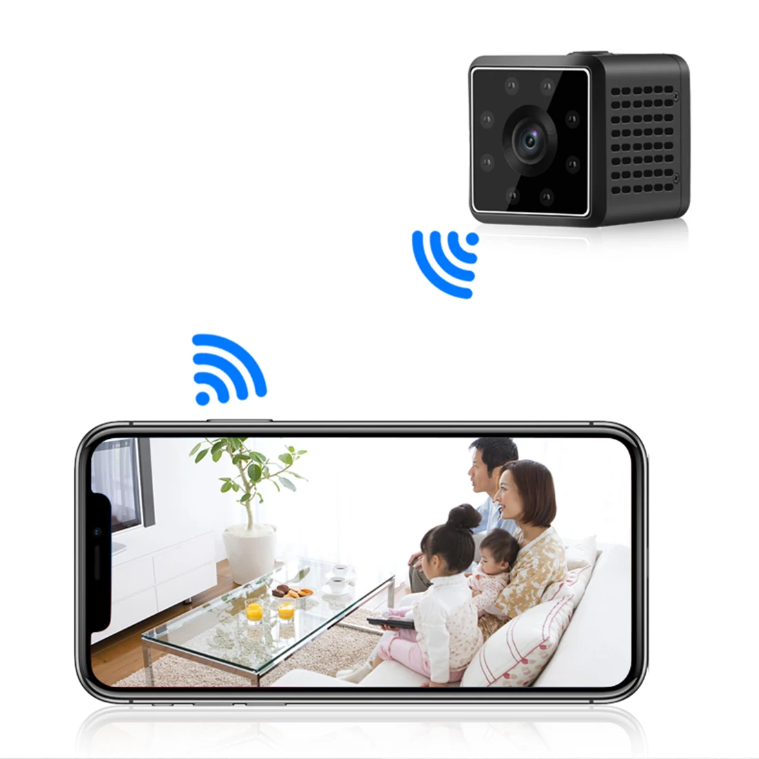 

Mini Wireless Camera WiFi IP Camera Full HD 1080P Sport DV Recorder Night Vision Motion Detection Small Action Camera Camcorder
