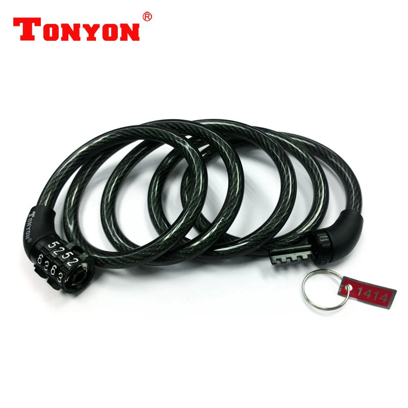 4 Digital Combination Password Bicycle Bike Lock Steel Wire Security Cable