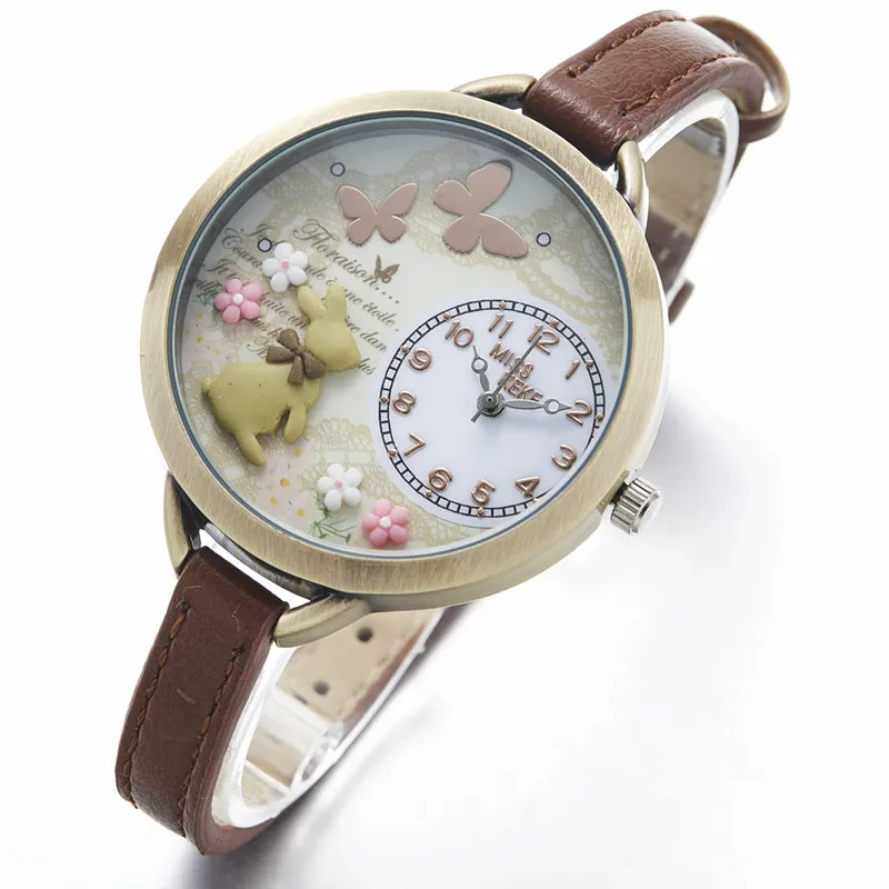 Часы женские наручные с 3d рисунком мисс Кеке глиной|wristwatch women|wristwatch braceletwristwatch kids |