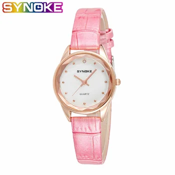 

SYNOKE Women's Quartz Watch Fashion Casual Leather Strap Wrist Watches Classic High Quality Clocks Birthday Gifts for Ladies