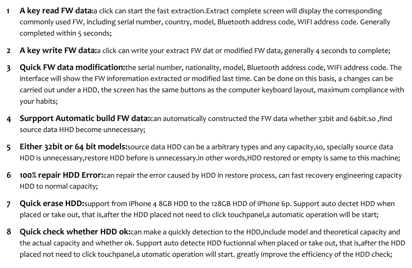 Wozniak WL PCIE NAND Программист для iPhone x 8g 8p 7P 7 6SP ios11 HDD серийный номер SN инструмент для IPAD Pro программист