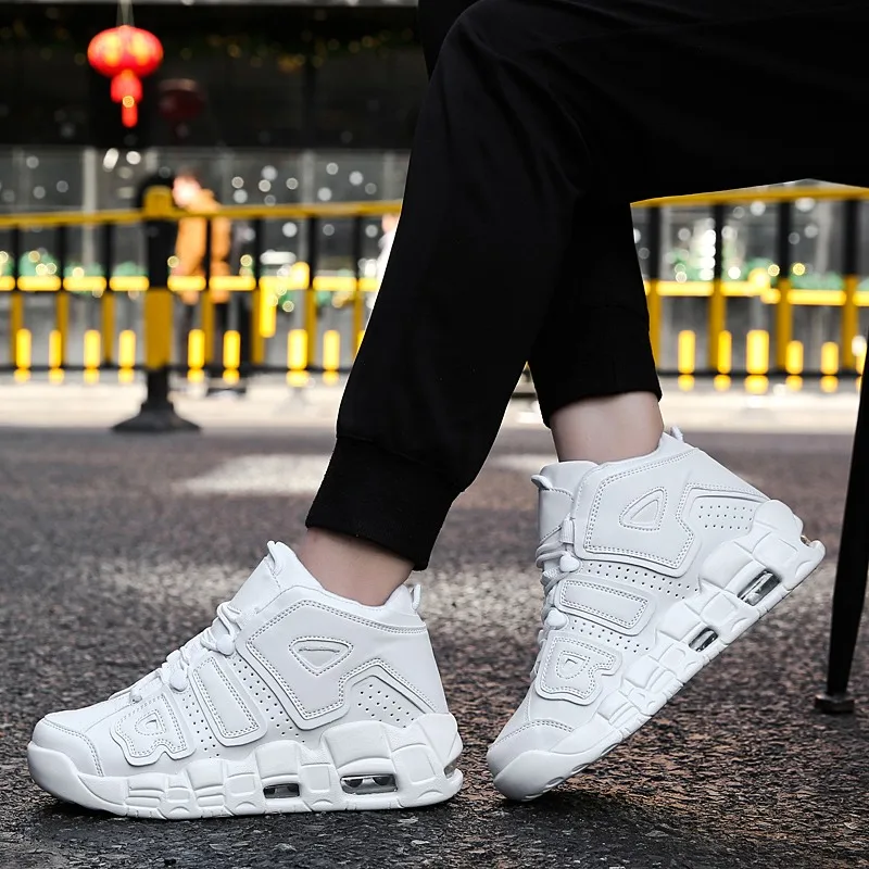 

Basketball Shoes Men Air Sports Shoes High Tops Mens Basketball Sneakers Athletics Basket Shoes Chaussures de basket Black shoes