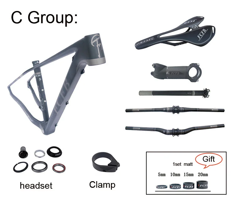 Perfect 2017 FCFB mtb frame mtb bike frame carbon mountain carbon frame 29er*17/19inch carbon handlebar seatpost stem saddle 12 Perfect 2017 FCFB mtb frame mtb bike frame carbon mountain carbon frame 29er*17/19inch carbon handlebar seatpost stem saddle 12