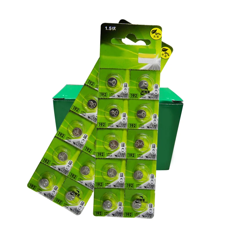 200pcs LR41 192 AG3 0%Hg 192 392A 1.5V Cell battery batteries For ...