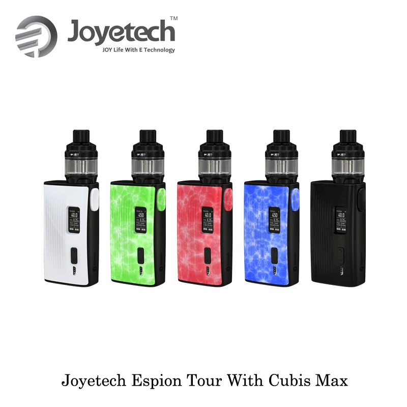 

electronic cigarette Joyetech Espion Tour 220W Cubis Max Starter Kit 5.0ml NCFilm Heater Replaceable Cotton By Dual 18650 Vape