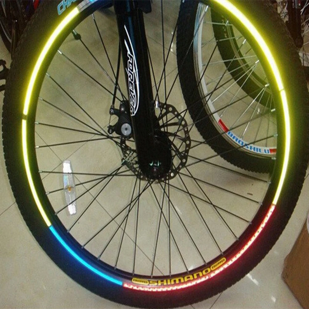 5 шт. наружные наклейки на велосипед велосипедные отражатели флуоресцентные MTB велосипедные обода колеса Светоотражающие наклейки для горного велосипеда